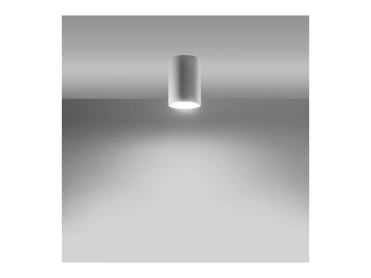 Plafondlampen Toris modern van  - 1 lichtbronnen 4000K - L.6 x H.10 cm - wit