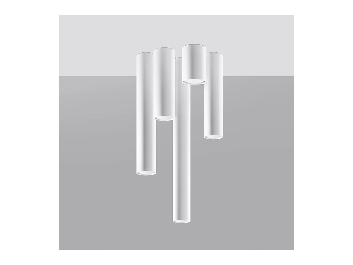 Plafondlampen Toris modern van  - 1 lichtbronnen 4000K - L.6 x H.10 cm - wit