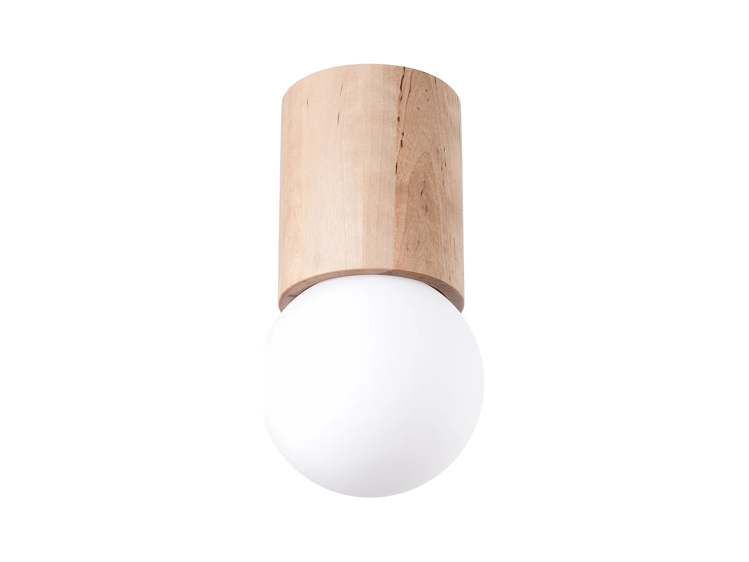 Plafonniers Lust moderne en bois - 1 sources lumineuses 4000K - L.12 x H.23 cm - bois naturel