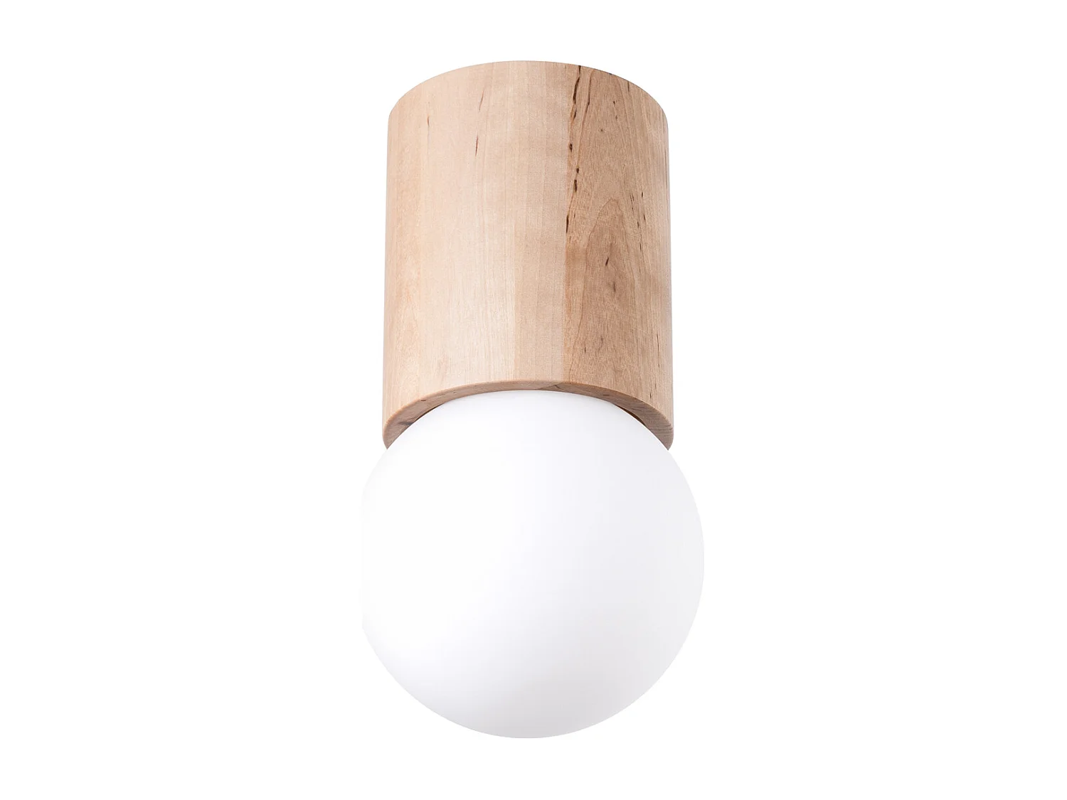 Plafonniers Lust moderne en bois - 1 sources lumineuses 4000K - L.12 x H.23 cm - bois naturel