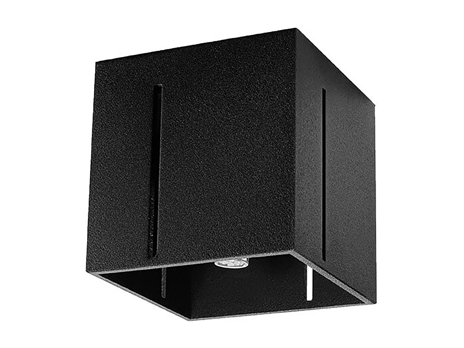 Plafonniers Luminara moderne en aluminium - 1 sources lumineuses 4000K - L.10 x H.10 cm - noir