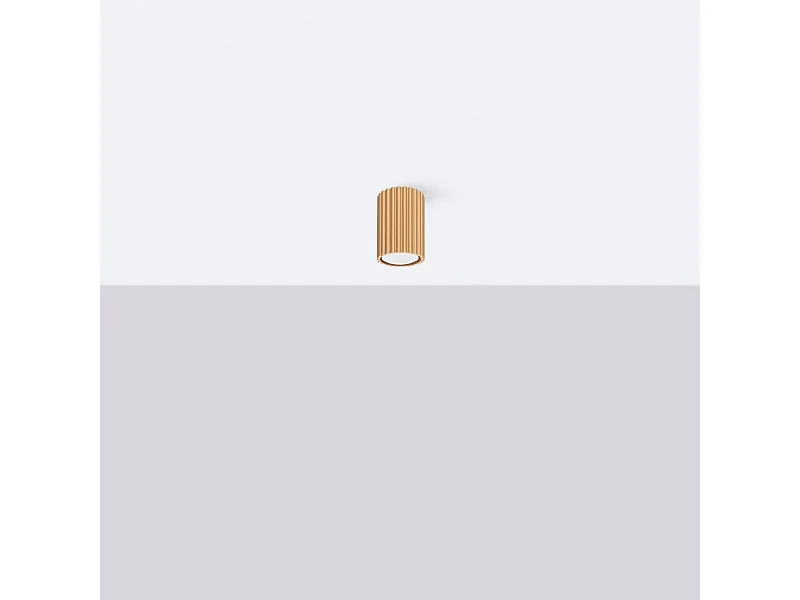 Plafondlamp Gloow minimalistisch van  - 1 lichtbronnen 4000K - L.6,5 x H.10 cm - gouden