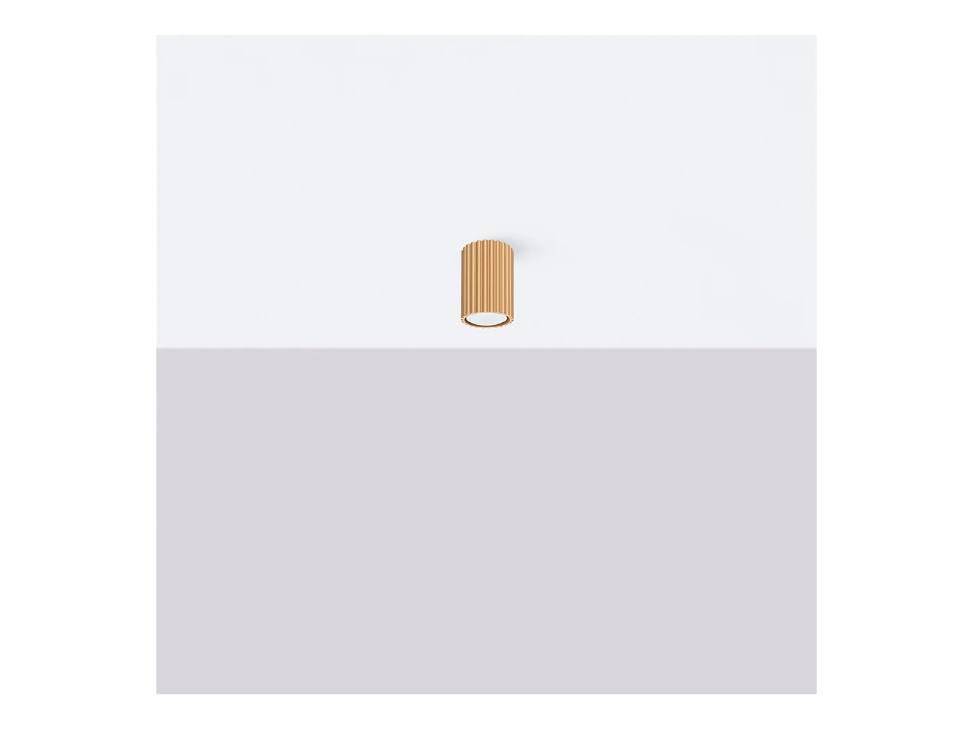 Plafondlamp Gloow minimalistisch van  - 1 lichtbronnen 4000K - L.6,5 x H.10 cm - gouden