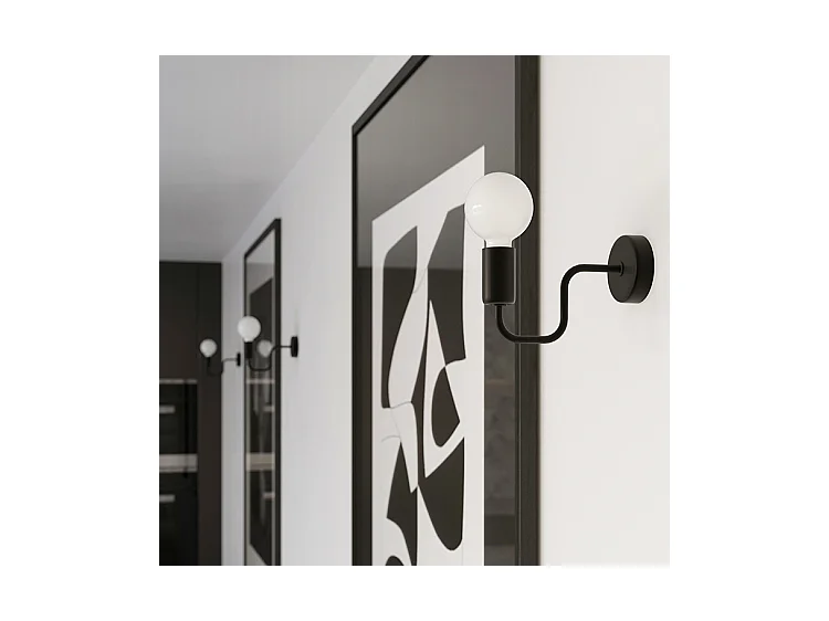 Plafondlampen Infinix industrieel van  - 8 lichtbronnen 4000K - L.103 x H.15,5 cm - zwart