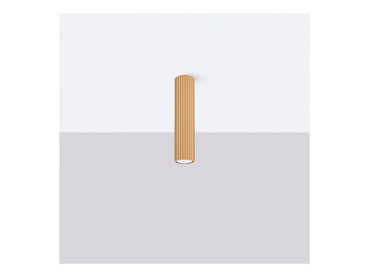 Plafondlamp Gloow minimalistisch van  - 1 lichtbronnen 3000K - L.6,5 x H.30 cm - gouden