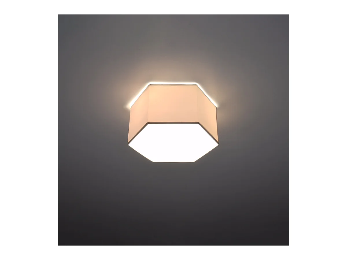 Plafondlampen Solinia modern van  - 2 lichtbronnen 4000K - L.30,5 x H.15,5 cm - wit