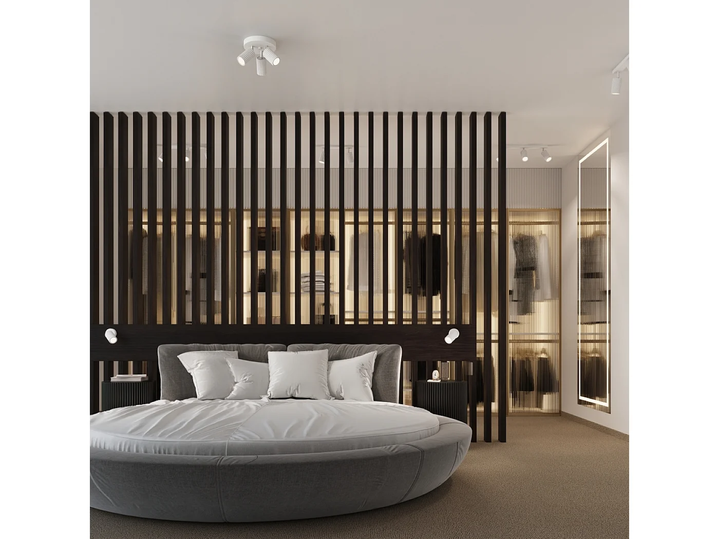 Plafonnier Gloow minimaliste en aluminium - 2 sources lumineuses 4000K - L.30 x H.16,5 cm - blanc