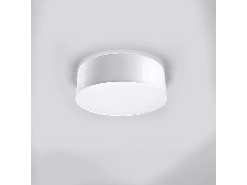 Plafondlampen Cercle minimalistisch van  - 1 lichtbronnen 4000K - L.25 x H.11 cm - wit
