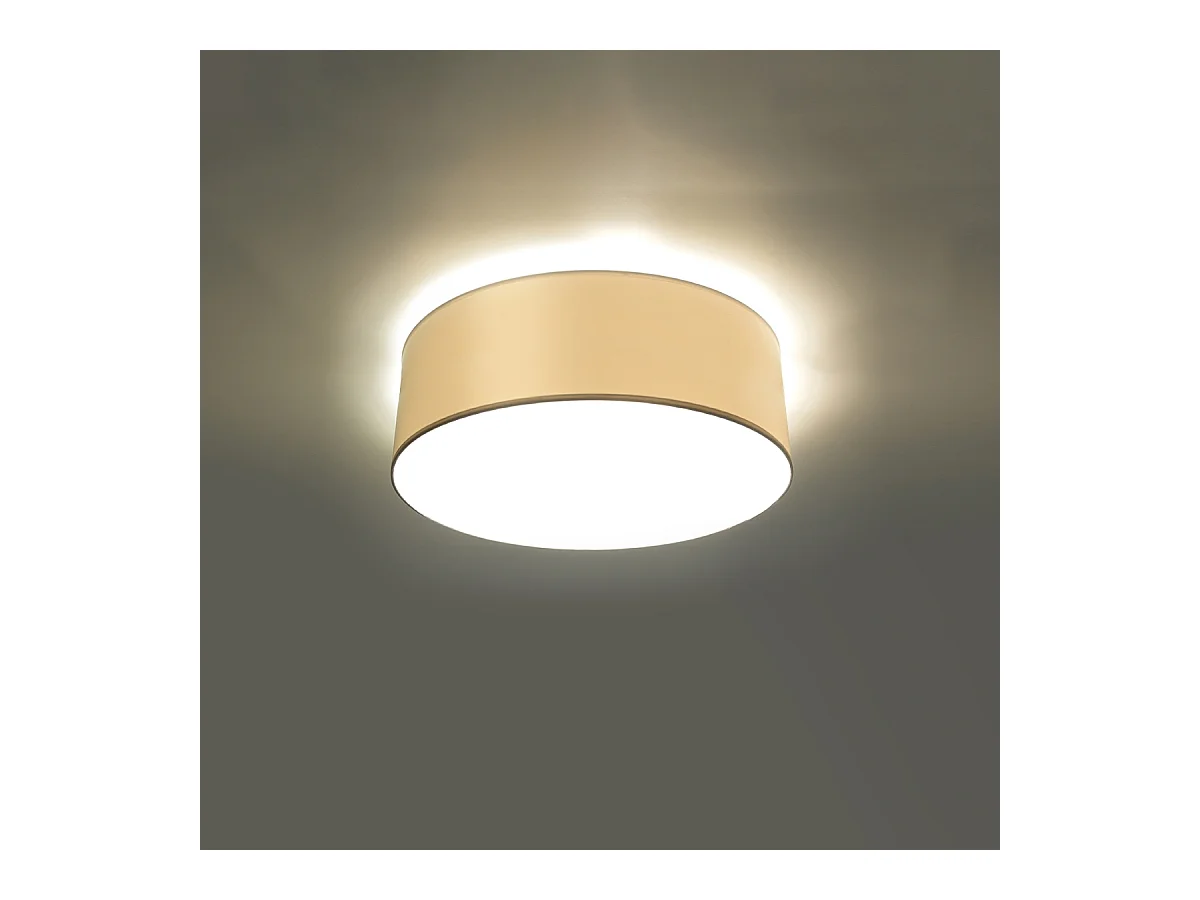 Plafondlampen Cercle minimalistisch van  - 1 lichtbronnen 4000K - L.25 x H.11 cm - wit