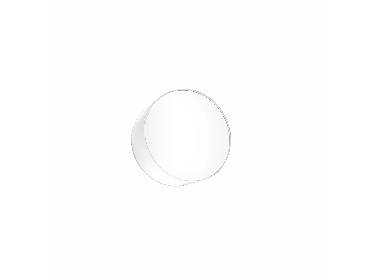 Plafonniers Cercle minimaliste en PVC - 1 sources lumineuses 4000K - L.25 x H.11 cm - blanc