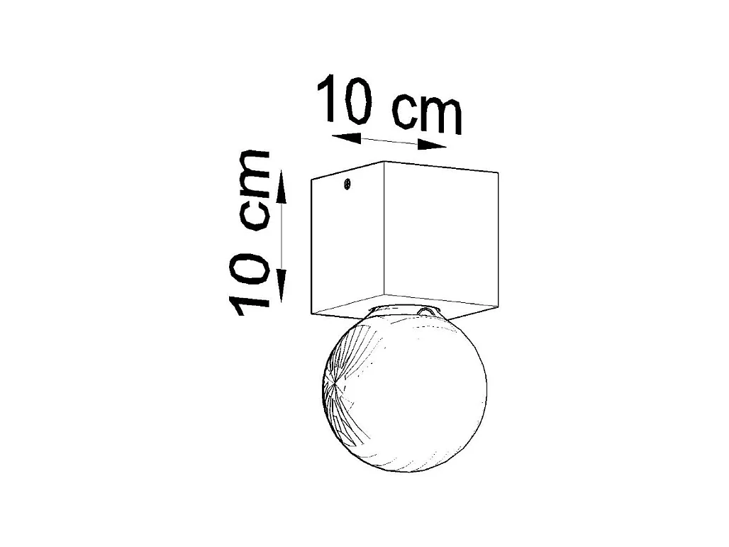 Plafonniers Zxina scandinave en bois - 1 sources lumineuses 4000K - L.10 x H.10 cm - bois naturel