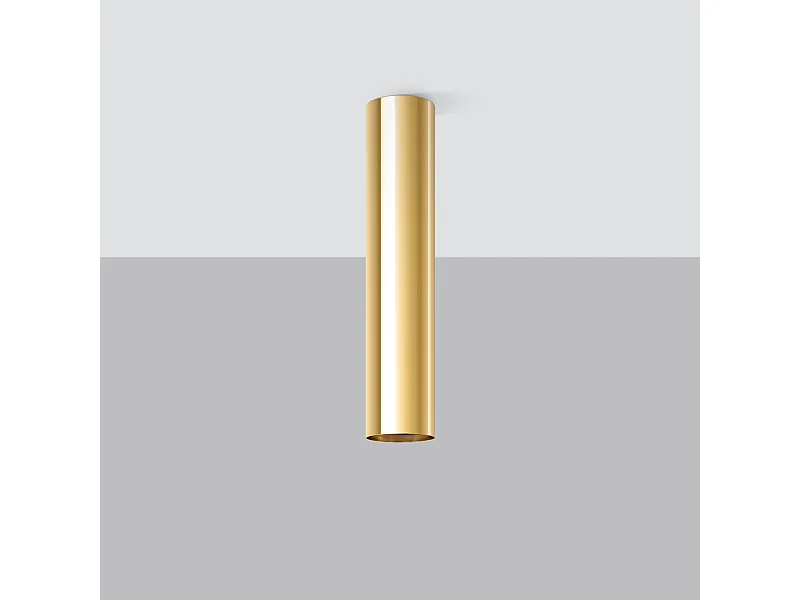 Plafondlampen Toris modern van  - 1 lichtbronnen 4000K - L.6 x H.30 cm - gouden glans