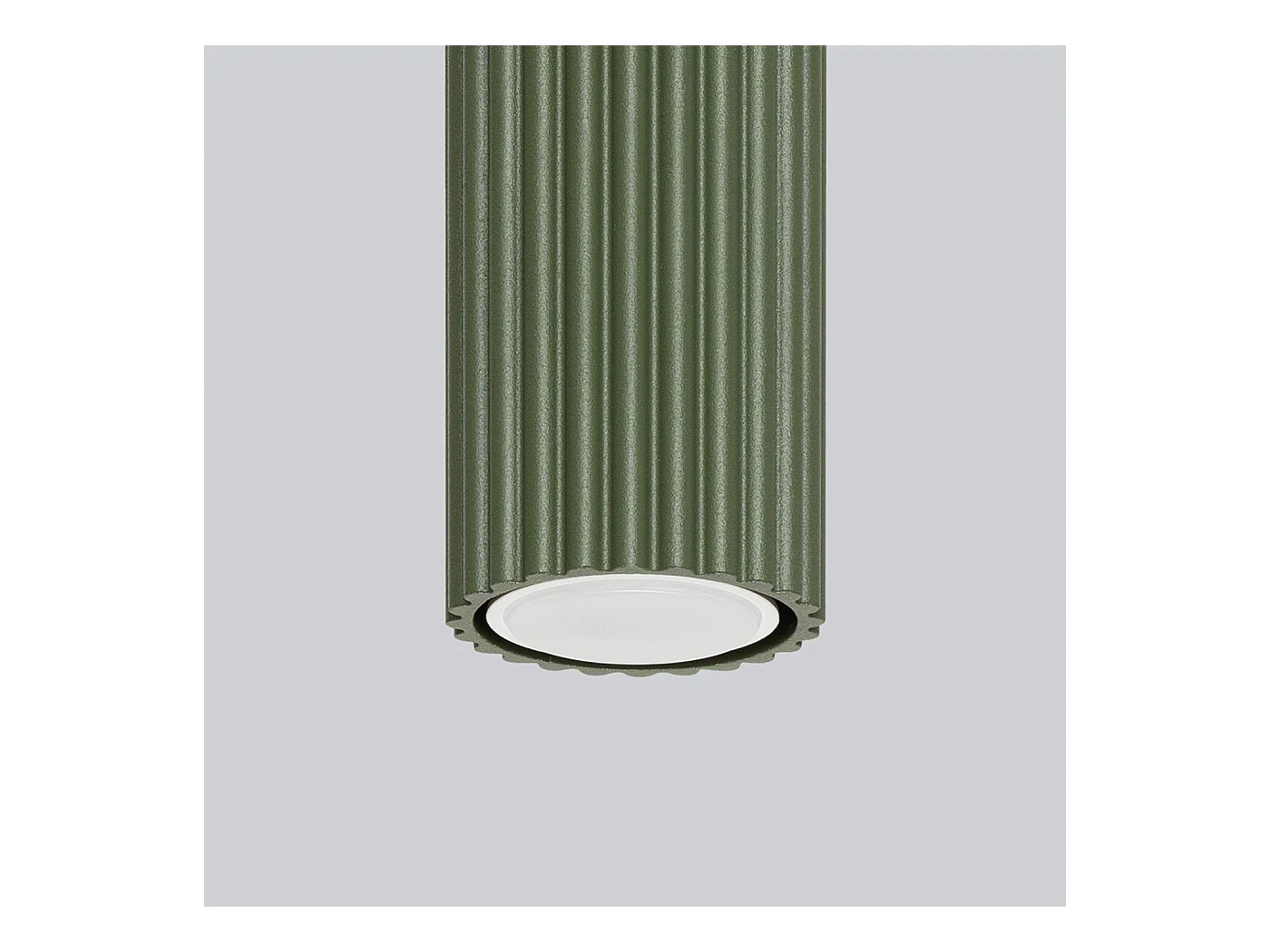Plafonnier Gloow minimaliste en aluminium - 1 sources lumineuses 4000K - L.6,5 x H.20 cm - vert olive