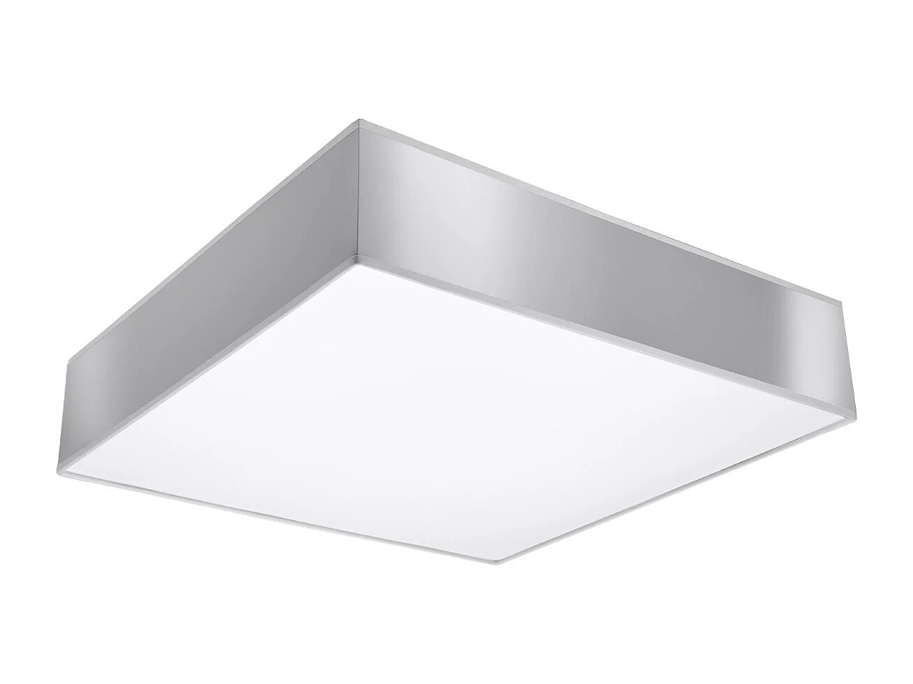 Lámparas de techo Care minimalista de CLORURO DE POLIVINILO - 3 fuentes luminosas 4000K - L.45 x A.11 cm - gris