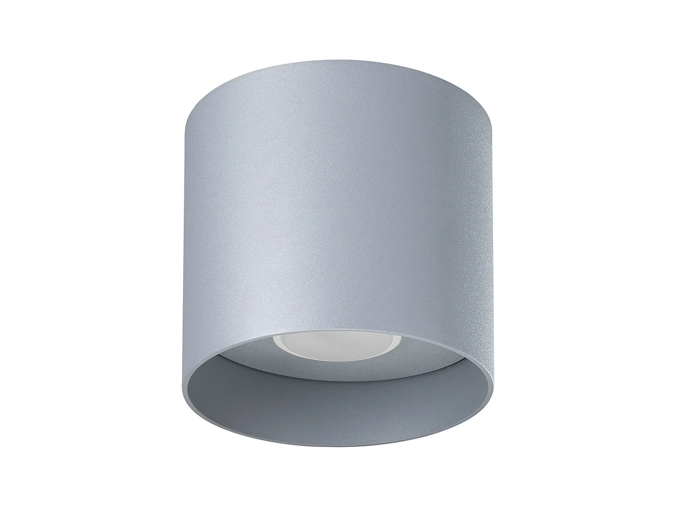 Plafondlampen Shiis minimalistisch van  - 1 lichtbronnen 4000K - L.12 x H.11 cm - grijs