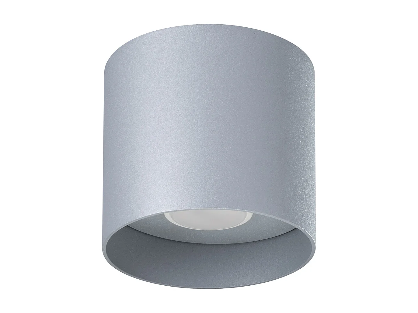 Plafonniers Shiis minimaliste en aluminium - 1 sources lumineuses 4000K - L.12 x H.11 cm - gris
