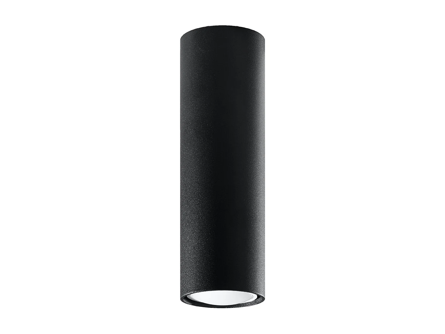 Plafonniers Toris moderne en acier - 1 sources lumineuses 4000K - L.6 x H.20 cm - noir