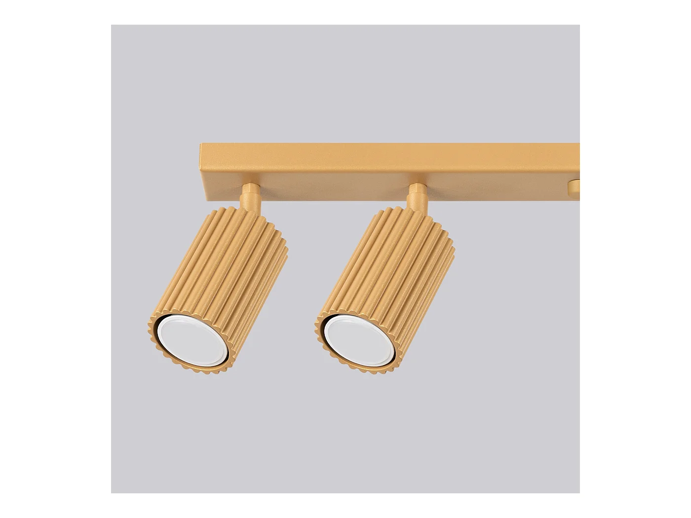 Plafondlamp Gloow minimalistisch van  - 6 lichtbronnen 4000K - L.117 x H.16,5 cm - gouden