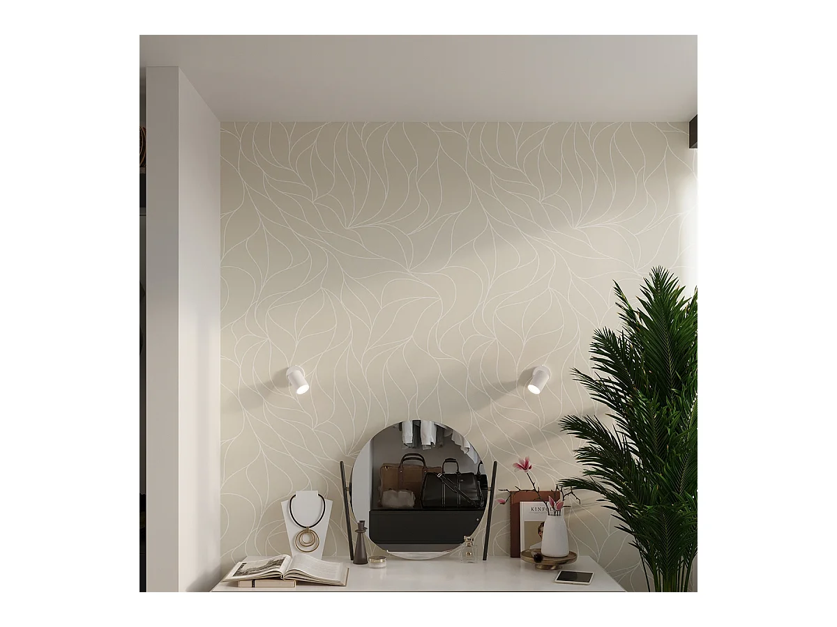 Plafony minimalistyczny Torim, stal - 2 źródło światła 4000K - L.26 x H.20 cm - biały