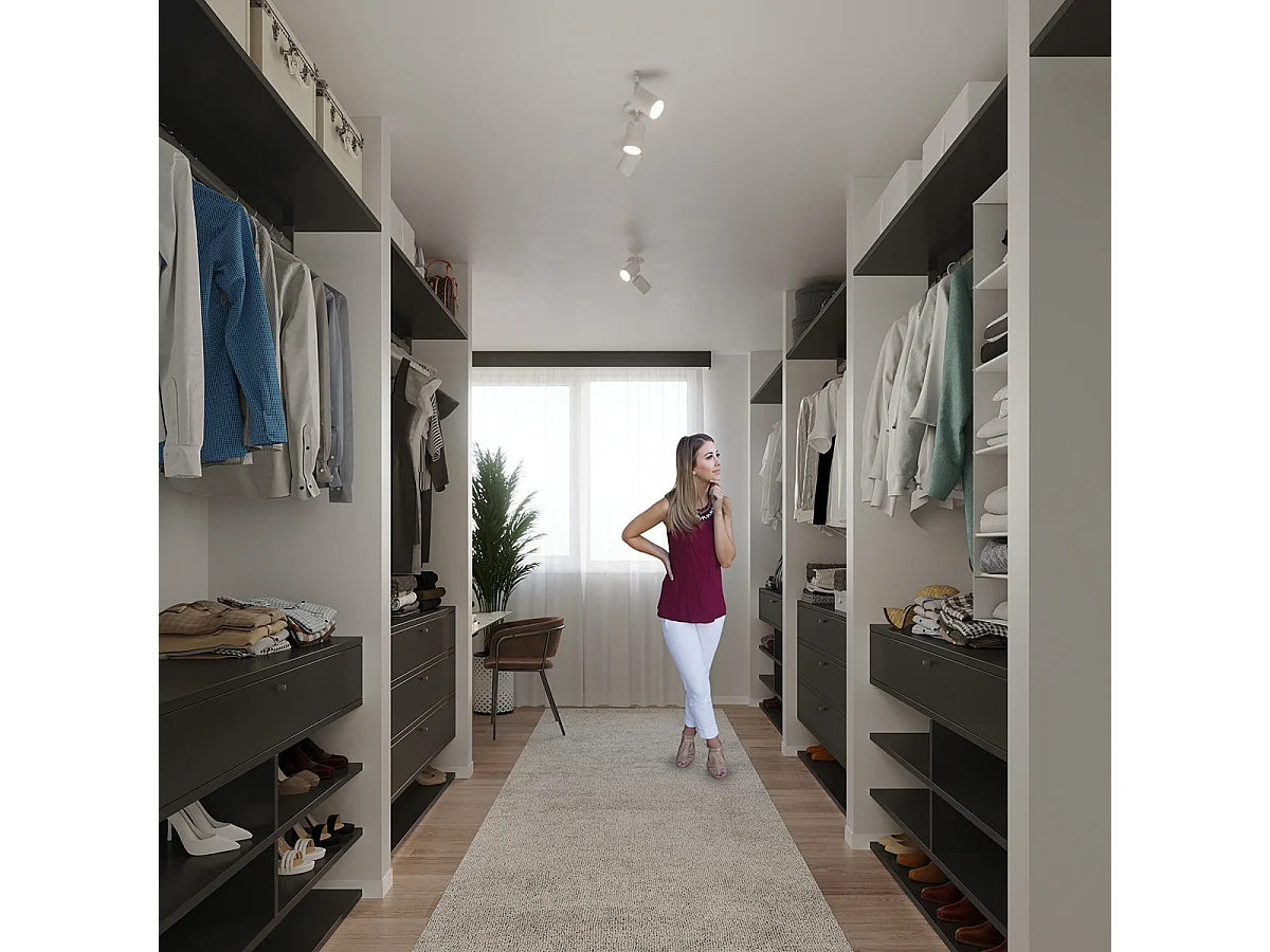 Plafonniers Torim minimaliste en acier - 2 sources lumineuses 4000K - L.26 x H.20 cm - blanc