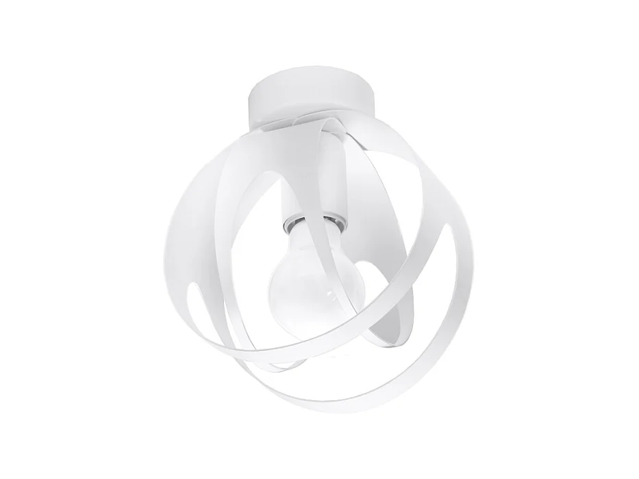 Plafondlampen Novetex modern van  - 1 lichtbronnen 4000K - L.16 x H.21 cm - wit