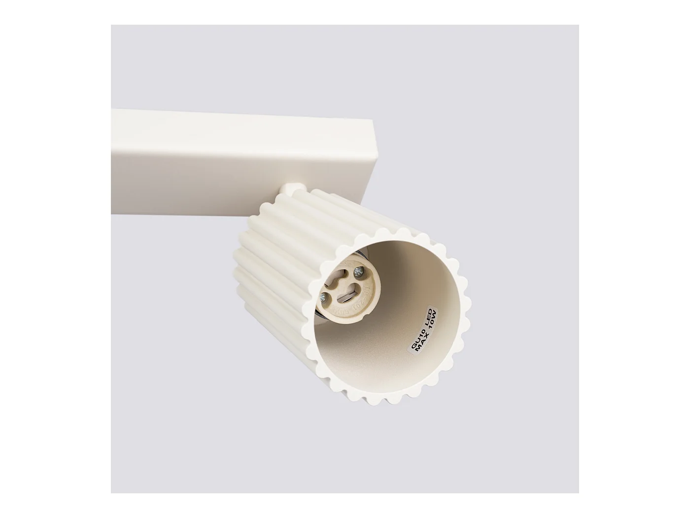 Plafondlamp Gloow minimalistisch van  - 3 lichtbronnen 4000K - L.45 x H.16,5 cm - beige