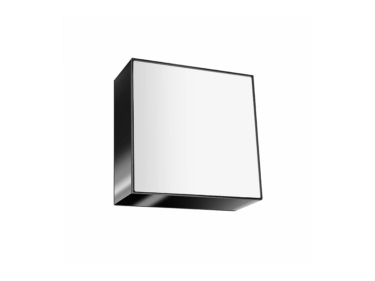 Plafony minimalistyczny Care, PVC - 1 źródło światła 4000K - L.25 x H.11 cm - czarny