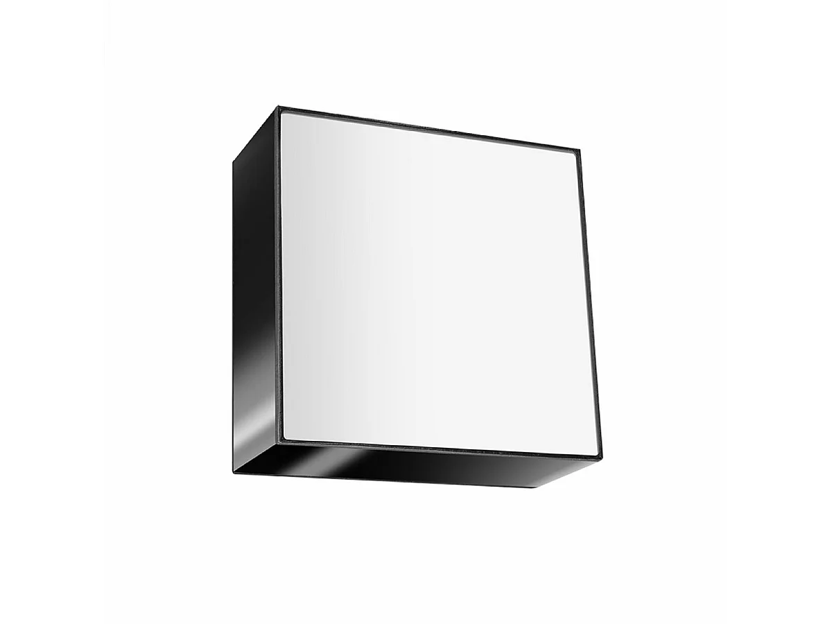 Plafonniers Care minimaliste en PVC - 1 sources lumineuses 4000K - L.25 x H.11 cm - noir