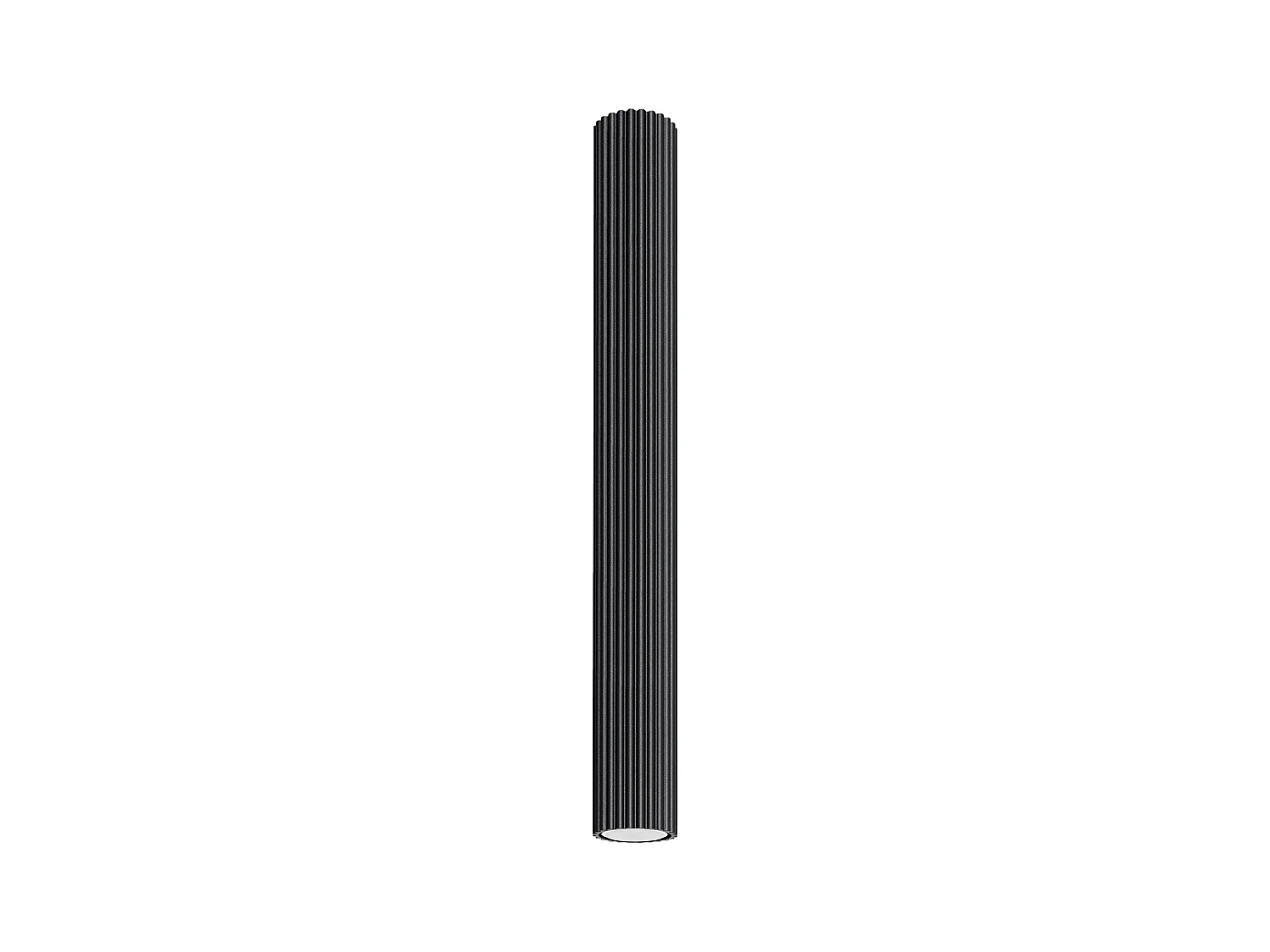 Lampada da soffitto Gloow minimalista di alluminio - 1 sorgenti luminose 4000K - L.6,5 x A.60 cm - nero
