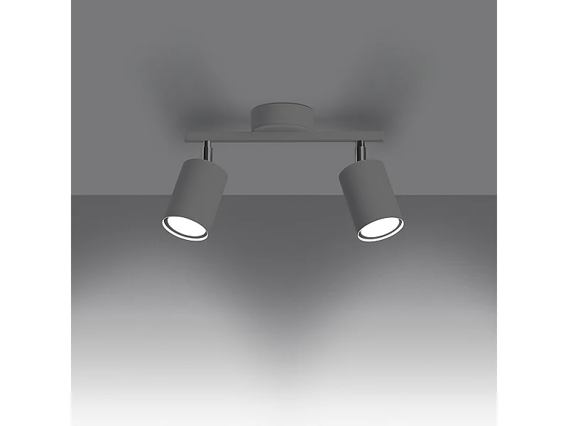 Plafondlampen Torim minimalistisch van  - 2 lichtbronnen 3000K - L.26 x H.20 cm - wit