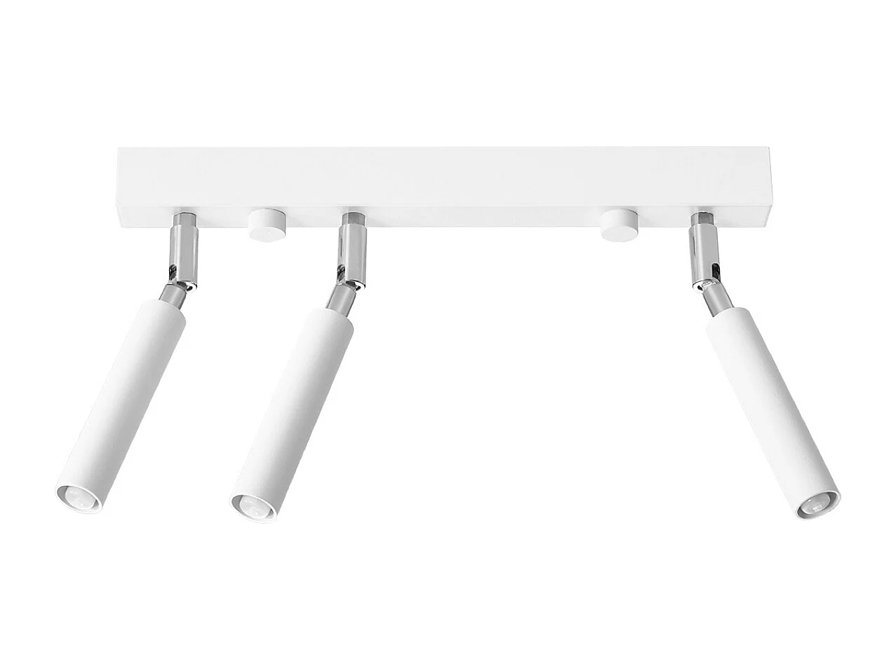 Plafonniers Astix moderne en aluminium - 3 sources lumineuses 4000K - L.35 x H.20 cm - blanc