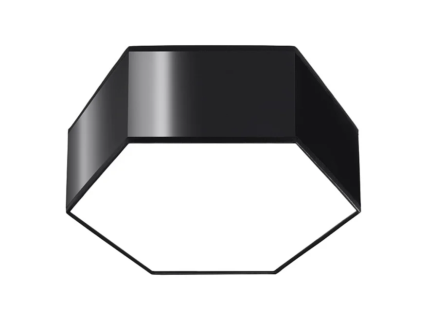 Plafony nowoczesny Solinia, PVC - 2 źródło światła 3000K - L.30.5 x H.11.5 cm - czarny