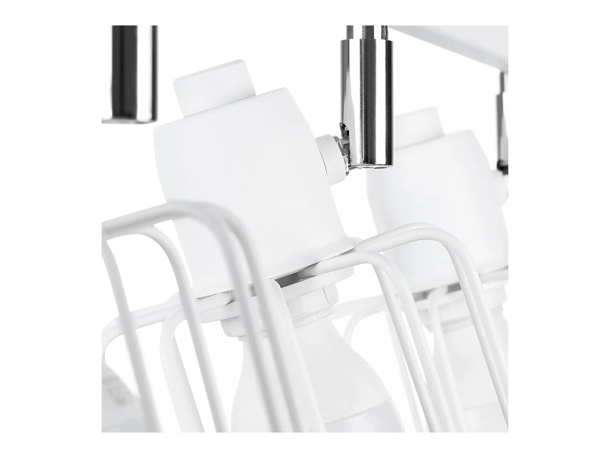 Plafondlampen Celubi modern van  - 3 lichtbronnen 4000K - L.48 x H.19 cm - wit