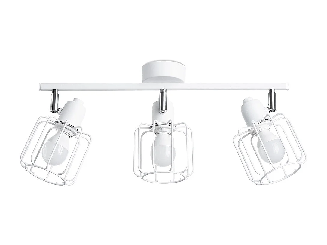 Plafondlampen Celubi modern van  - 3 lichtbronnen 4000K - L.48 x H.19 cm - wit