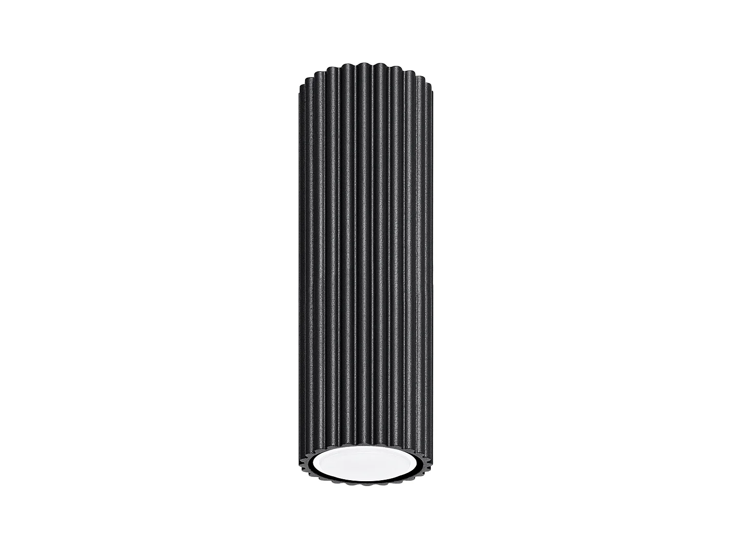 Plafonnier Gloow minimaliste en aluminium - 1 sources lumineuses 3000K - L.6,5 x H.20 cm - noir