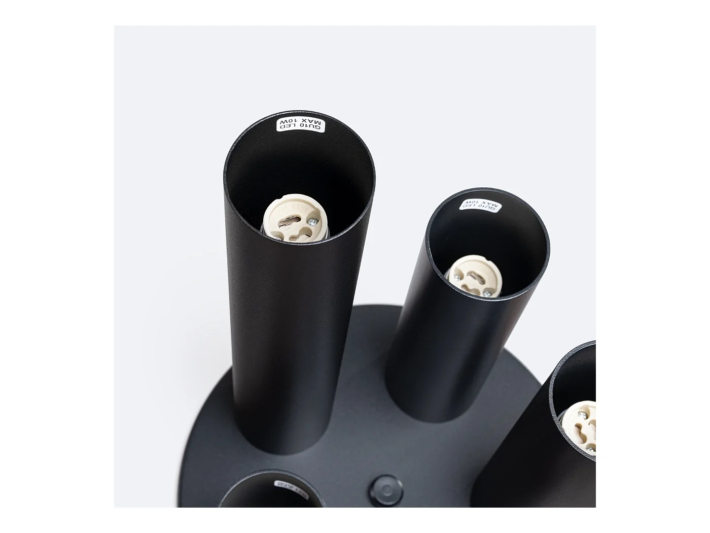 Lampa sufitowa nowoczesny Toris, stal - 5 źródło światła 3000K - L.25 x H.33 cm - czarny