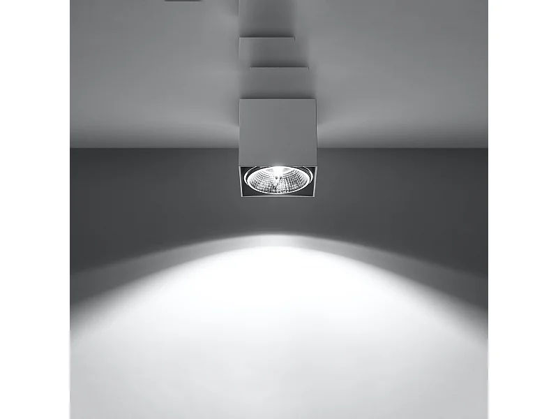 Plafondlampen Nexiflex modern van  - 1 lichtbronnen 3000K - L.12 x H.11 cm - wit