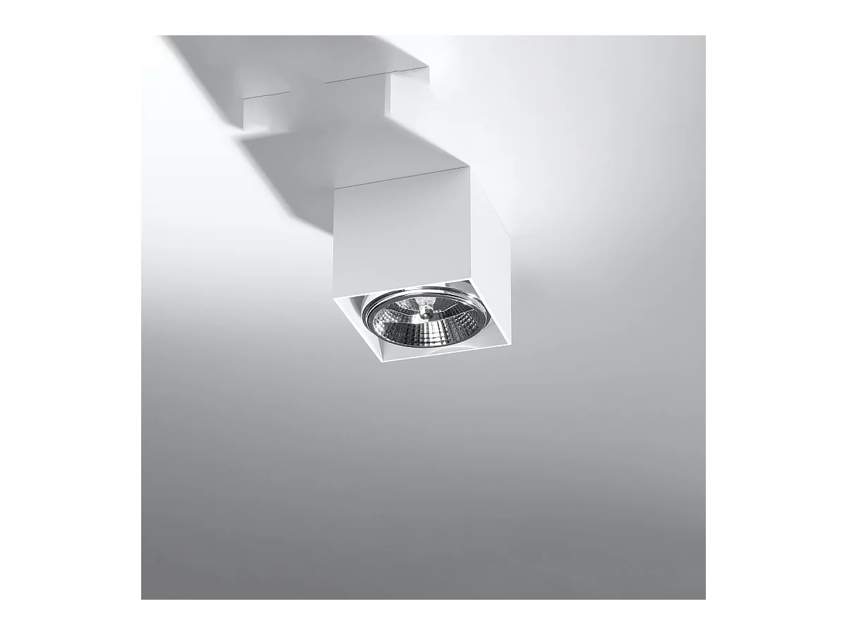 Plafondlampen Nexiflex modern van  - 1 lichtbronnen 3000K - L.12 x H.11 cm - wit