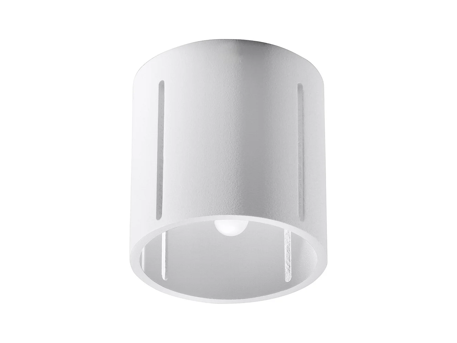 Lampade da soffitto Brich moderno di alluminio - 1 sorgenti luminose 4000K - L.10 x A.10 cm - bianco