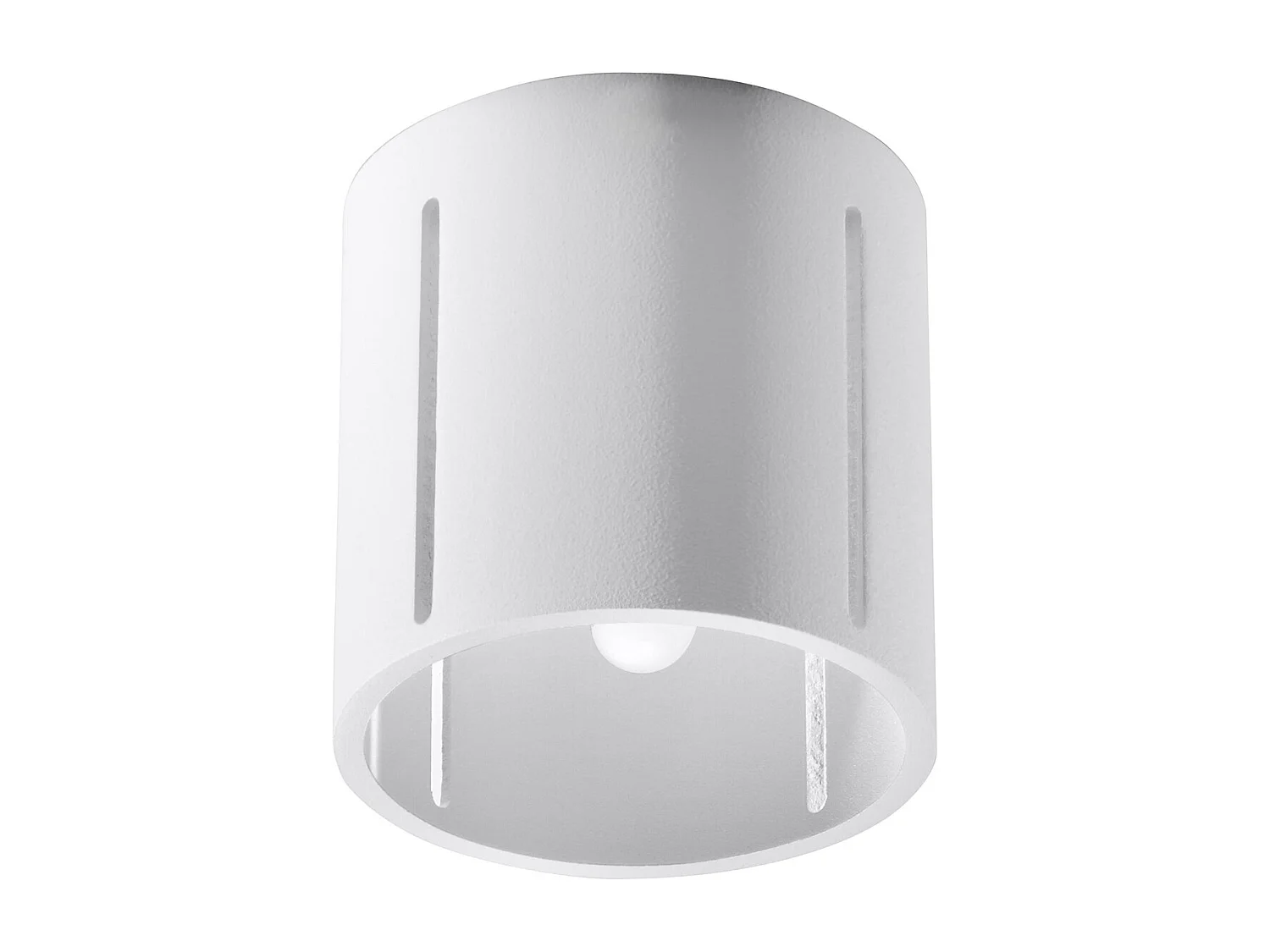 Plafonniers Brich moderne en aluminium - 1 sources lumineuses 4000K - L.10 x H.10 cm - blanc