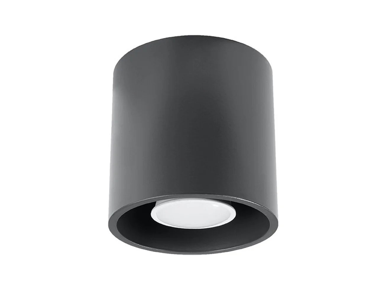 Plafonniers Celeris moderne en aluminium - 1 sources lumineuses 4000K - L.10 x H.10 cm - anthracite