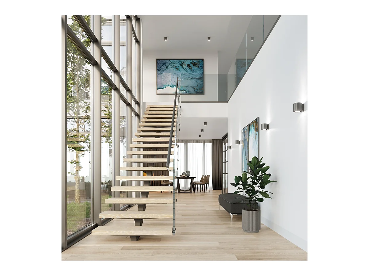 Plafonniers Celeris moderne en aluminium - 1 sources lumineuses 4000K - L.10 x H.10 cm - anthracite