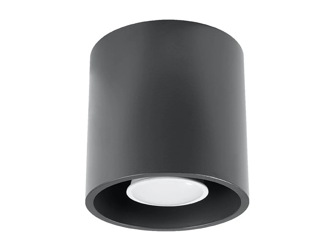 Plafonniers Celeris moderne en aluminium - 1 sources lumineuses 4000K - L.10 x H.10 cm - anthracite