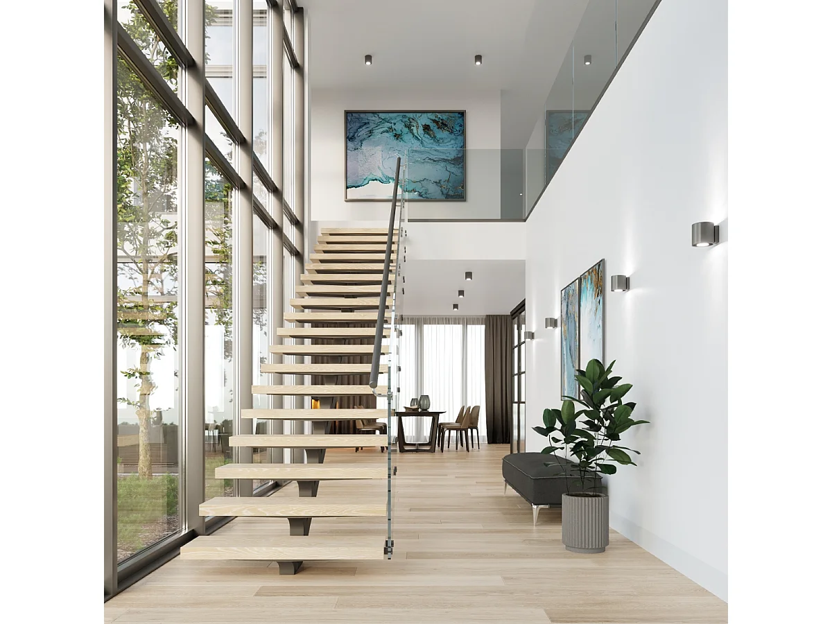 Plafonniers Celeris moderne en aluminium - 1 sources lumineuses 4000K - L.10 x H.10 cm - anthracite