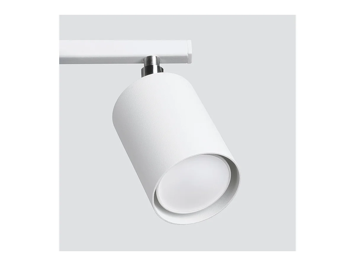 Plafony minimalistyczny Torim, stal - 3 źródło światła 4000K - L.46 x H.20 cm - biały
