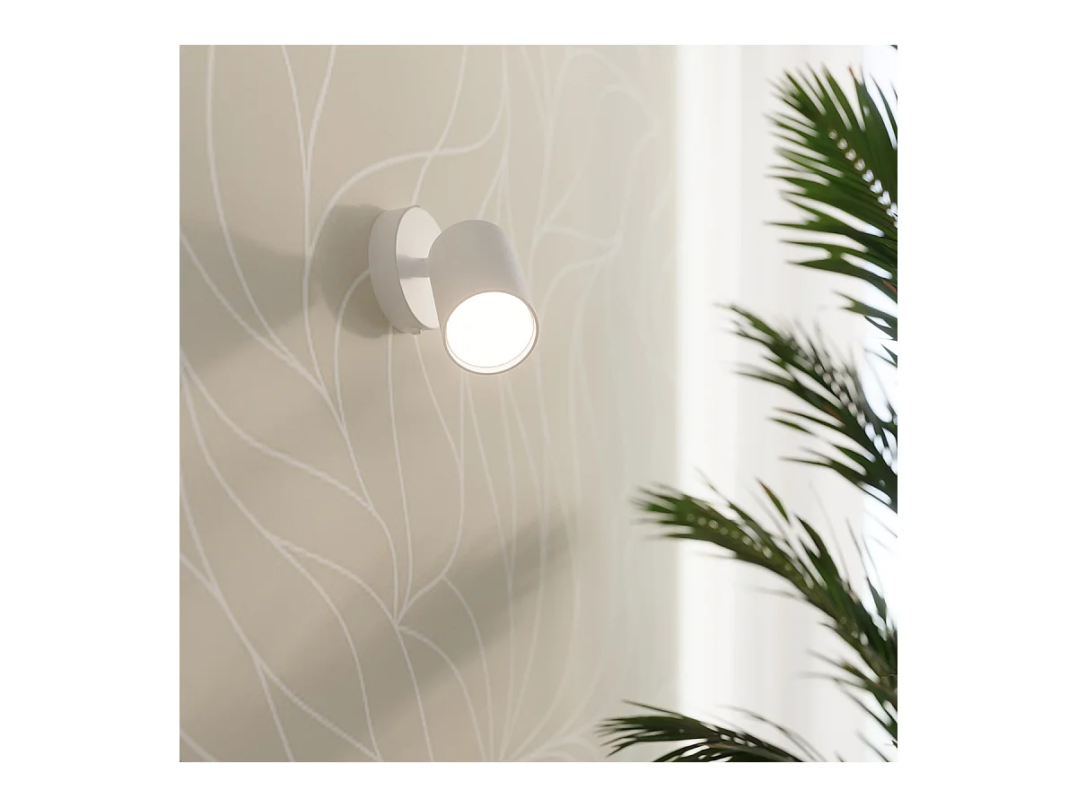 Plafony minimalistyczny Torim, stal - 3 źródło światła 4000K - L.46 x H.20 cm - biały