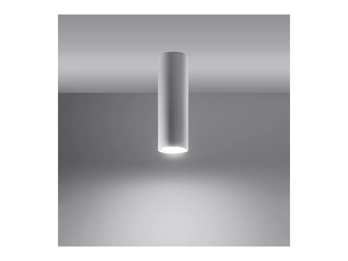 Plafondlampen Toris modern van  - 1 lichtbronnen 4000K - L.6 x H.20 cm - wit
