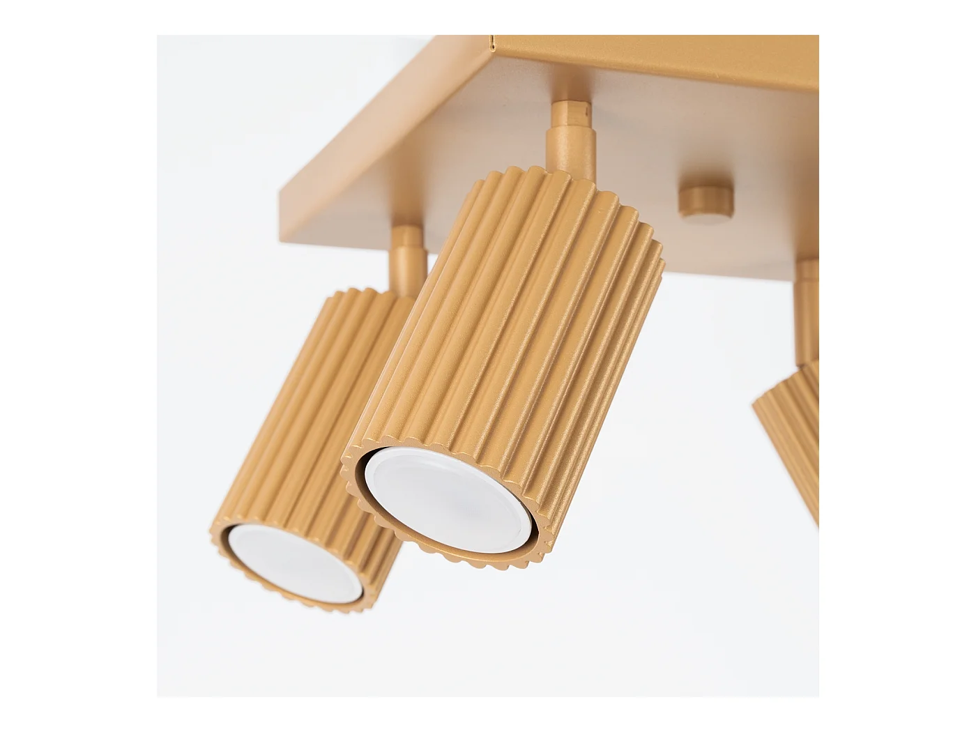 Plafondlamp Gloow minimalistisch van  - 4 lichtbronnen 4000K - L.25 x H.16,5 cm - gouden