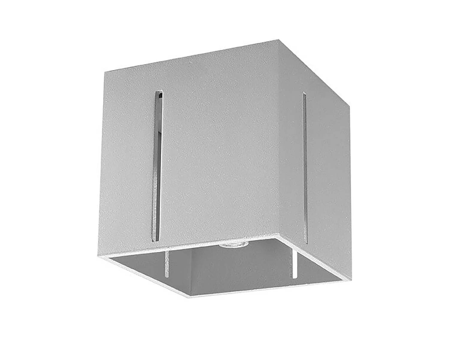 Plafonniers Luminara moderne en aluminium - 1 sources lumineuses 4000K - L.10 x H.10 cm - gris