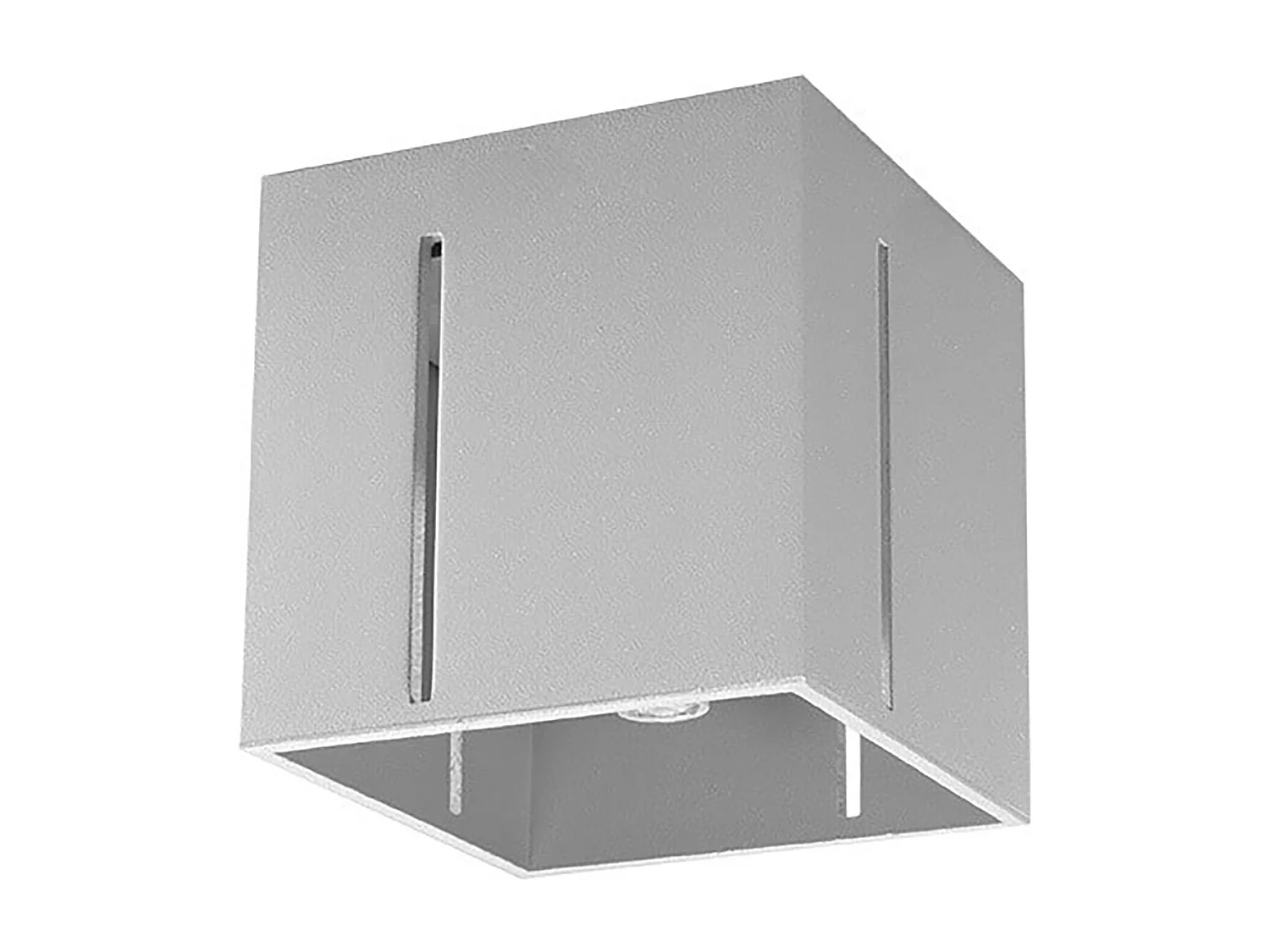 Plafonniers Luminara moderne en aluminium - 1 sources lumineuses 4000K - L.10 x H.10 cm - gris